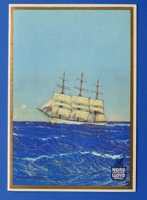 Collezionismo Menu Cena Nave Nord LLoyd - 7 marzo 1933