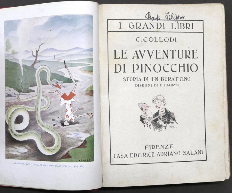 Collodi - Le avventure di Pinocchio - ed. 1940 Salani …