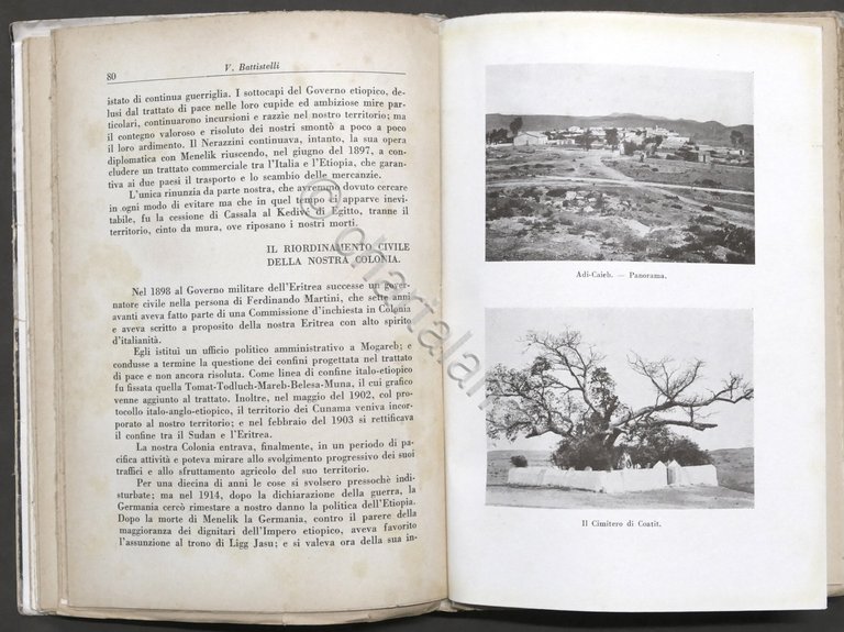 Colonialismo - V. Battistelli - Africa Italiana - 1^ ed. …