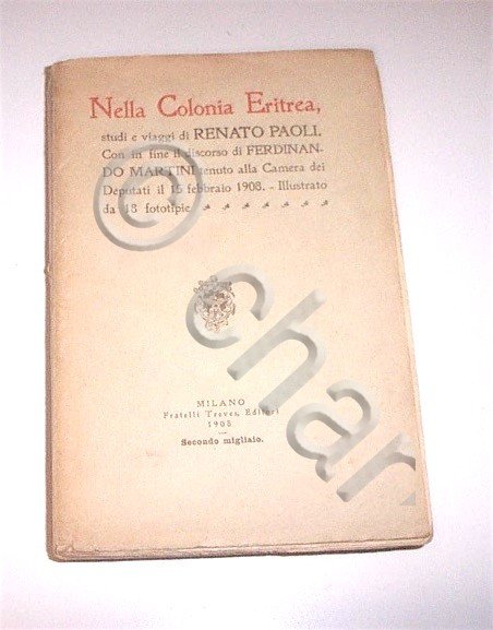 Colonialismo Africa - Paoli - Nella Colonia Eritrea - Studi …