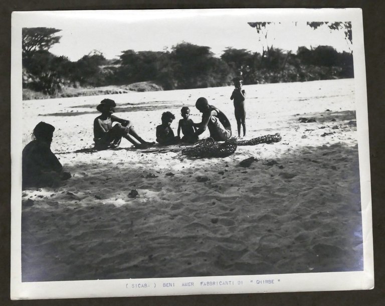 Colonialismo Eritrea - Fotografia popolazione Beni-Amer - Sicaba - anni '30