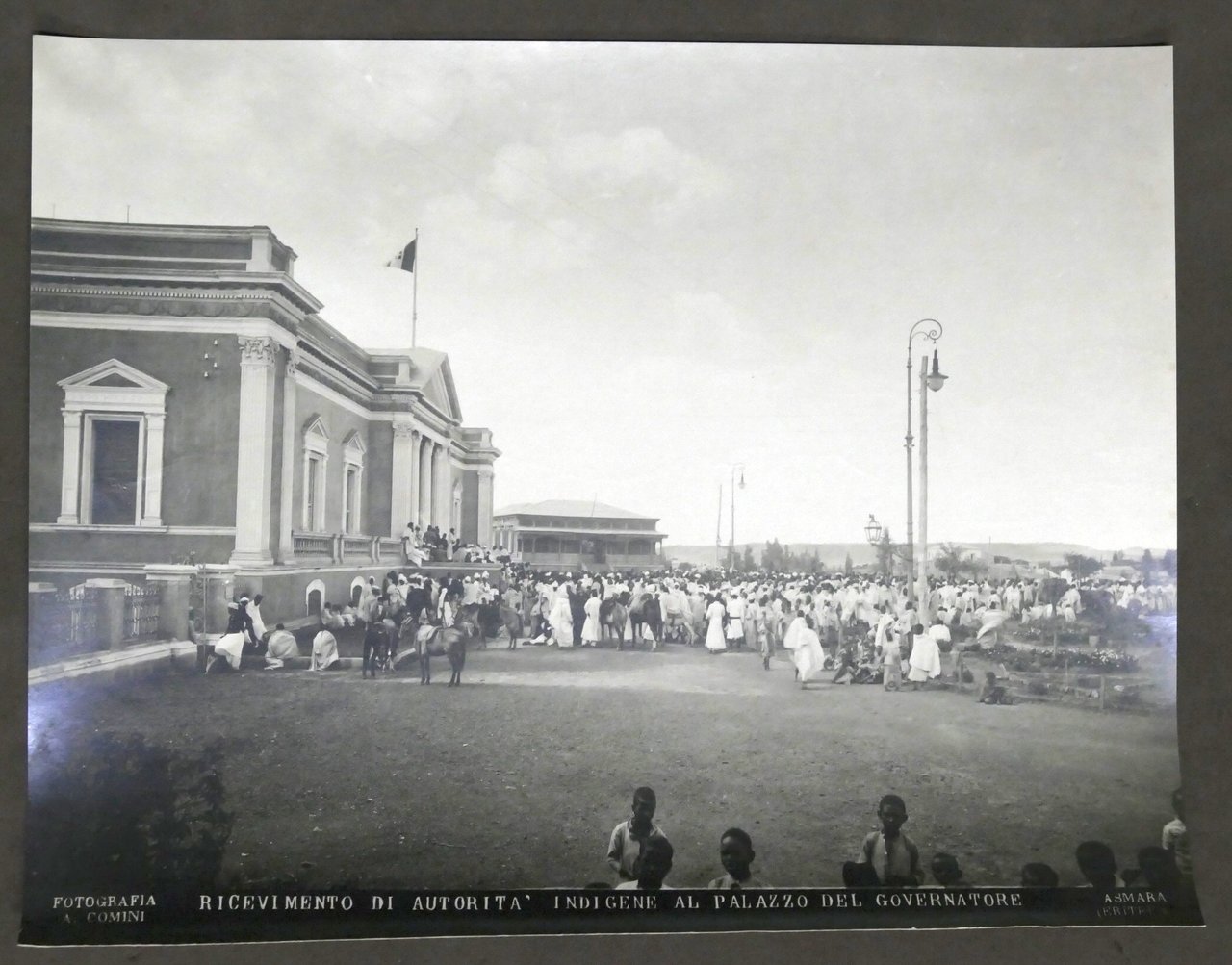 Colonialismo Eritrea Fotografia Ricevimento al Palazzo del Governatore anni '30