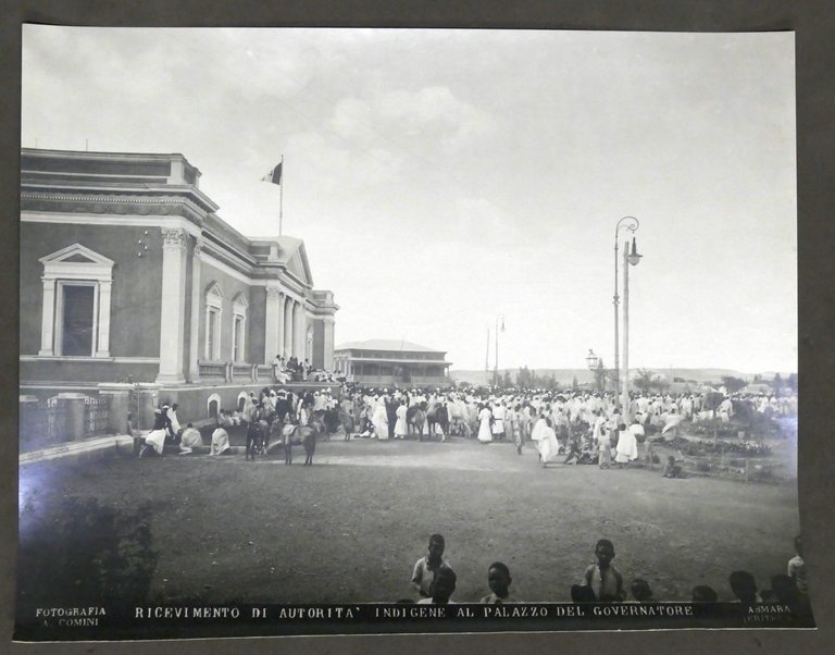 Colonialismo Eritrea Fotografia Ricevimento al Palazzo del Governatore anni '30