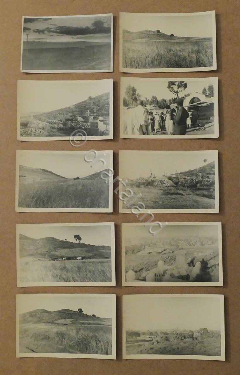 Colonialismo Etiopia - Lotto 10 fotocartoline - anni '30