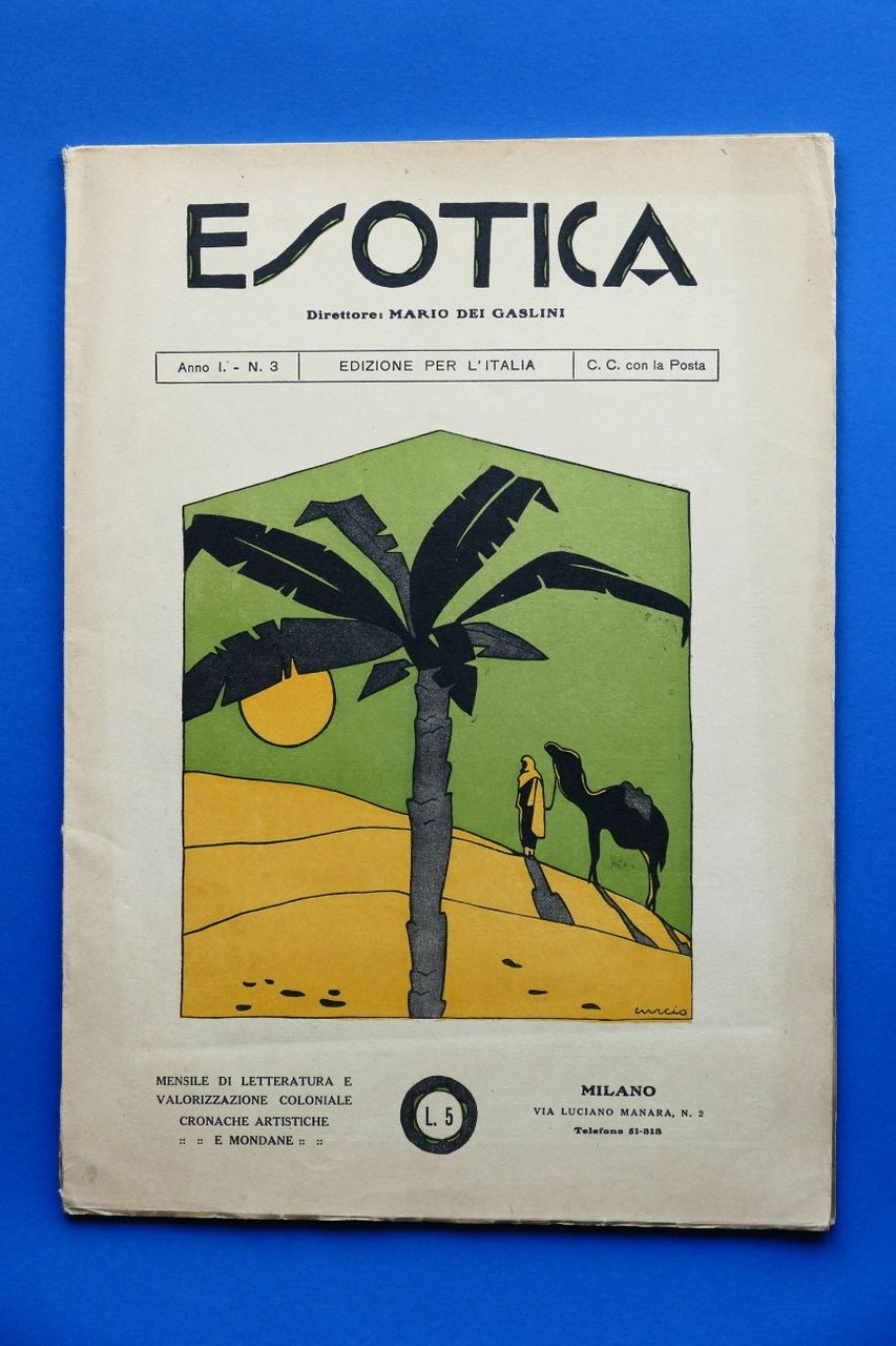 Colonie -Letteratura - Rivista Esotica - Anno I N° 3 … | Immagine principale