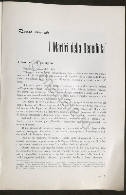 Comitato Celebrazioni Resistenza Alessandria - Quelli della Benedicta - 1967 | Immagine Gallery 2