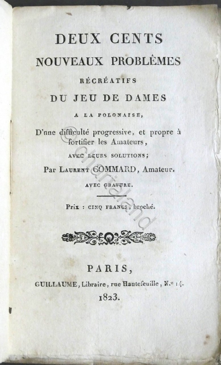 Commard - Deux cents nouveaux problèmes récréatifs du jeu de …