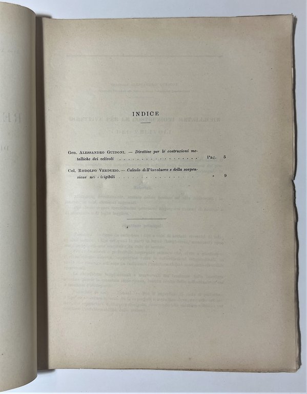 Commissariato Aeronautica - Rendiconti Tecnici N. 1 - 15 Marzo …