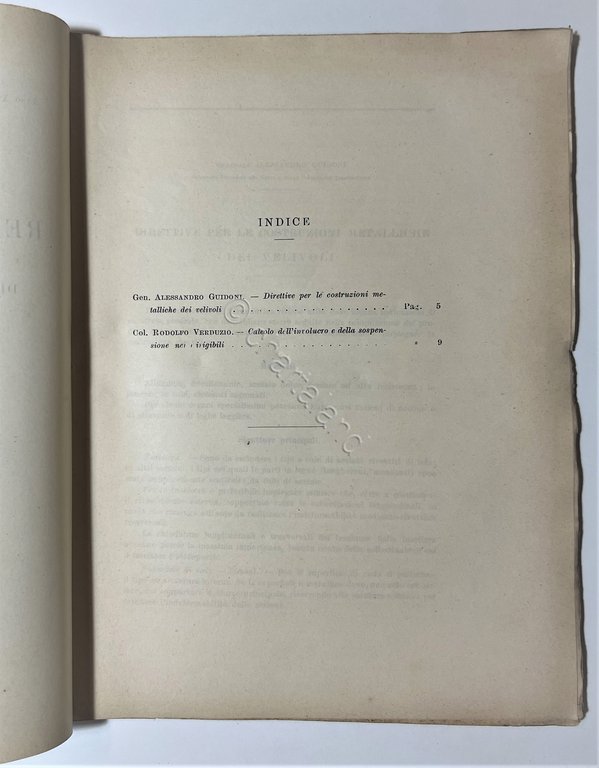 Commissariato Aeronautica - Rendiconti Tecnici N. 1 - 15 Marzo …