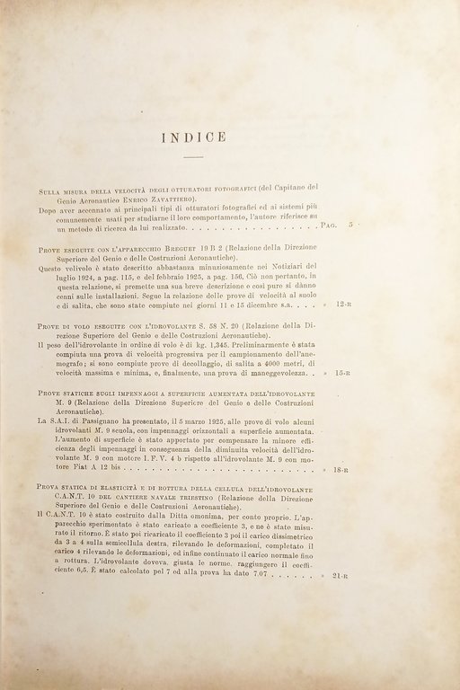 Commissariato Aeronautica - Rendiconti Tecnici N. 5 - 15 Maggio …