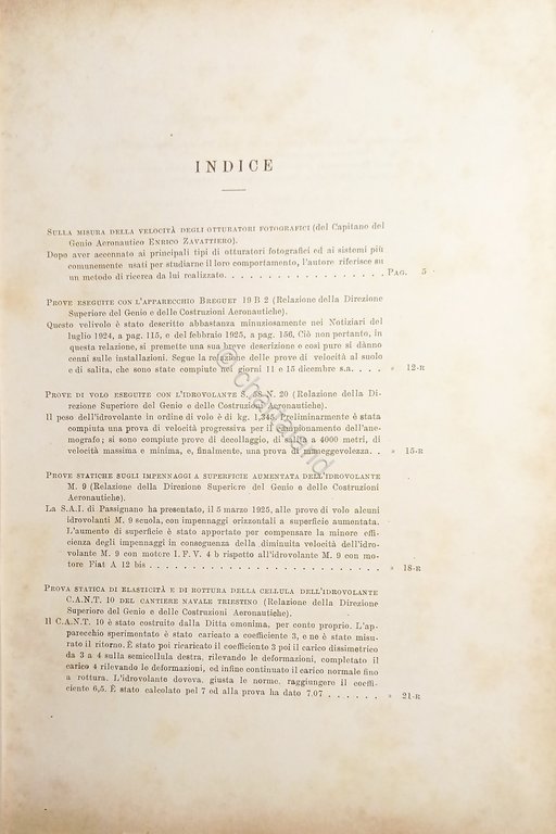 Commissariato Aeronautica - Rendiconti Tecnici N. 5 - 15 Maggio …