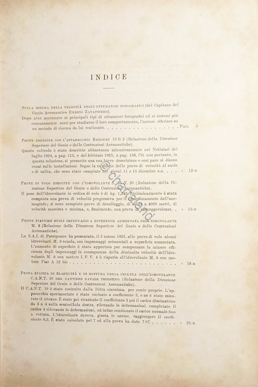 Commissariato Aeronautica - Rendiconti Tecnici N. 5 - 15 Maggio …