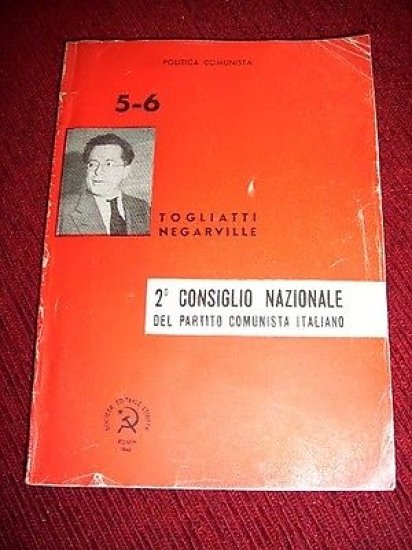 Comunismo Togliatti - 2° Consiglio del PCI - ed. 1945 | Immagine principale