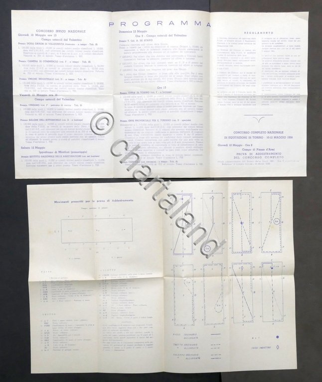Concorso Ippico Nazionale di Torino - Programma - 1956