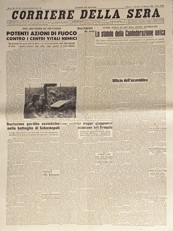 Corriere della Sera N. 113 - 1944 Potenti azioni di …