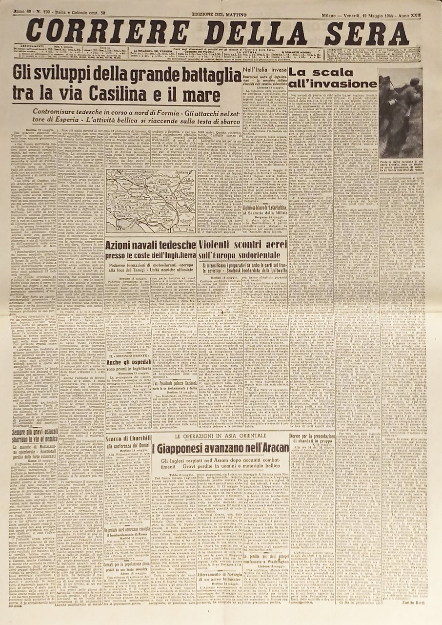 Corriere della Sera N. 120 - 1944 Grande battaglia tra …