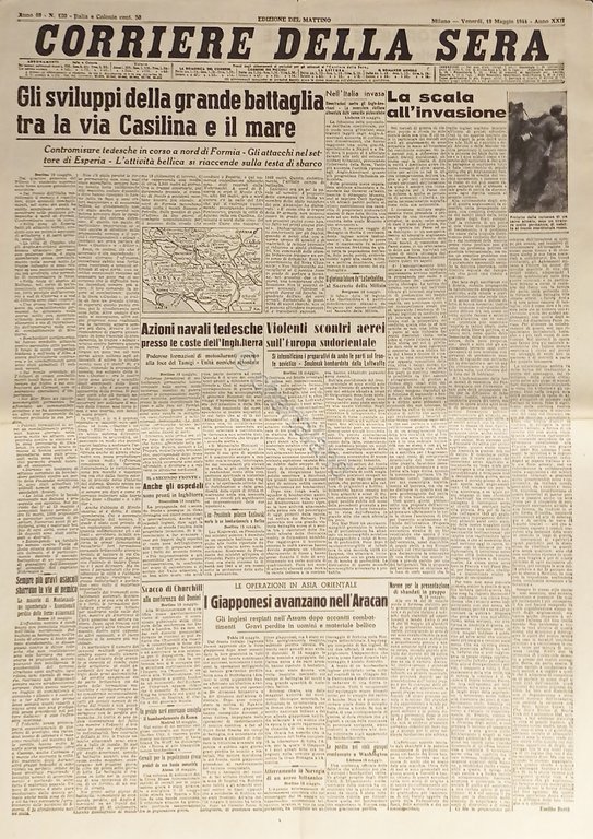 Corriere della Sera N. 120 - 1944 Grande battaglia tra …
