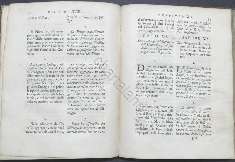 Costituzioni di sua Maestà per l'Università di Torino - ed. …