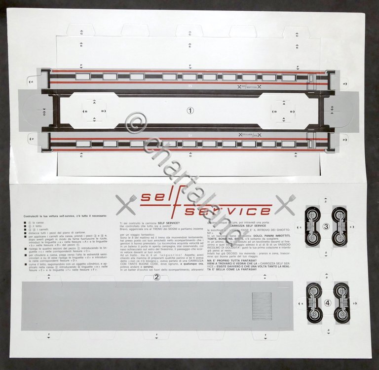 Costruzioni carta - Modellismo Ferroviario - Carrozza Self Service - …