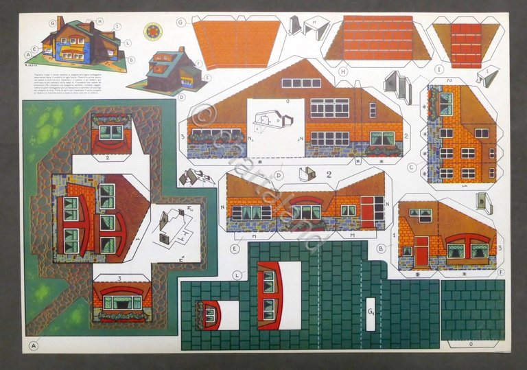 Costruzioni carta da ritagliare - Villetta singola - anni '50 | Immagine Gallery 1