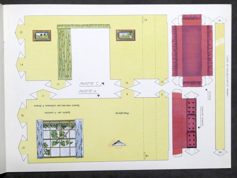 Costruzioni carta da ritagliare Albo N. 21 Il Soggiorno - …