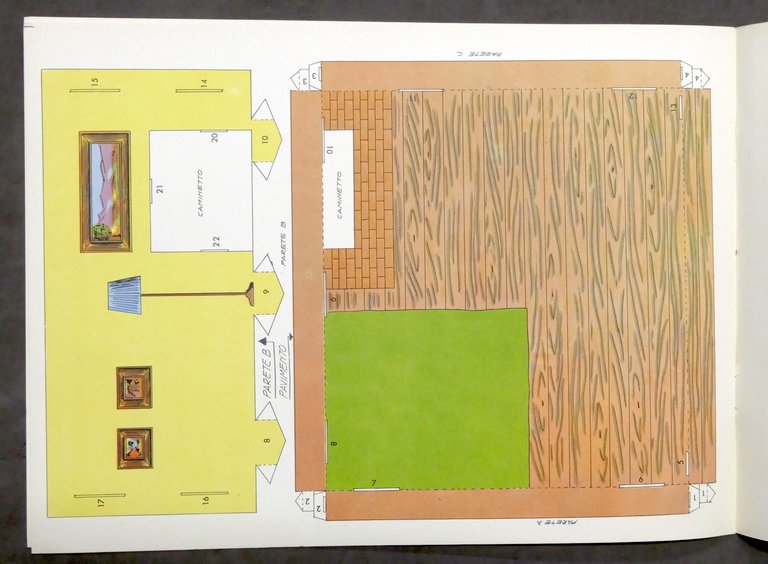 Costruzioni carta da ritagliare Albo N. 21 Il Soggiorno - …