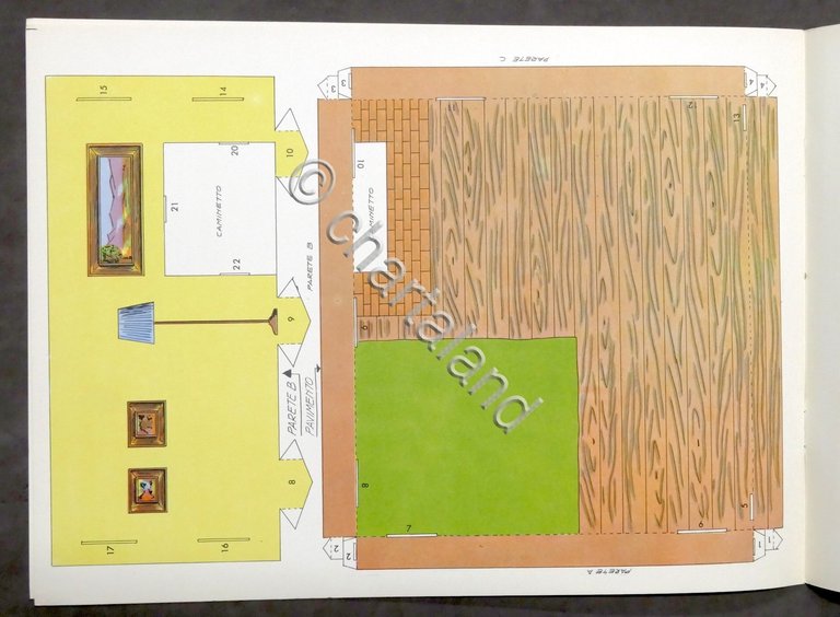 Costruzioni carta da ritagliare Albo N. 21 Il Soggiorno - …