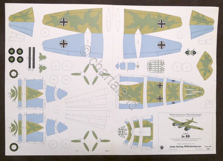 Costruzioni carta da ritagliare Modellismo Aereo - Junkers Ju 88 … | Immagine Gallery 1