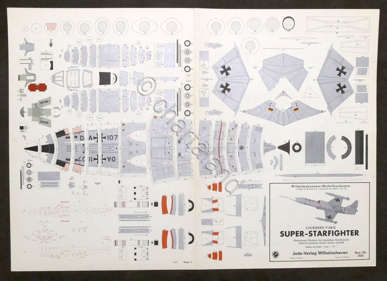 Costruzioni carta da ritagliare Modellismo Aereo - Lockheed F-104 - … | Immagine Gallery 1
