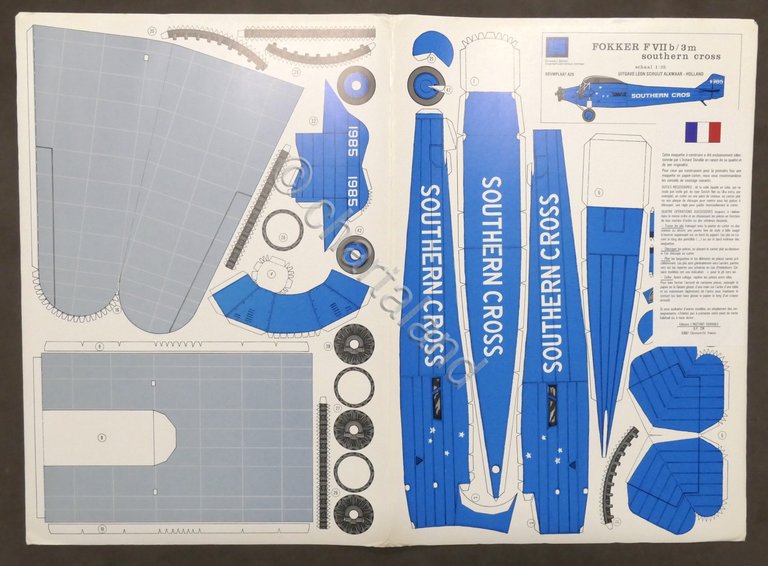 Costruzioni carta da ritagliare Modellismo Aereo Fokker F VII b … | Immagine Gallery 1