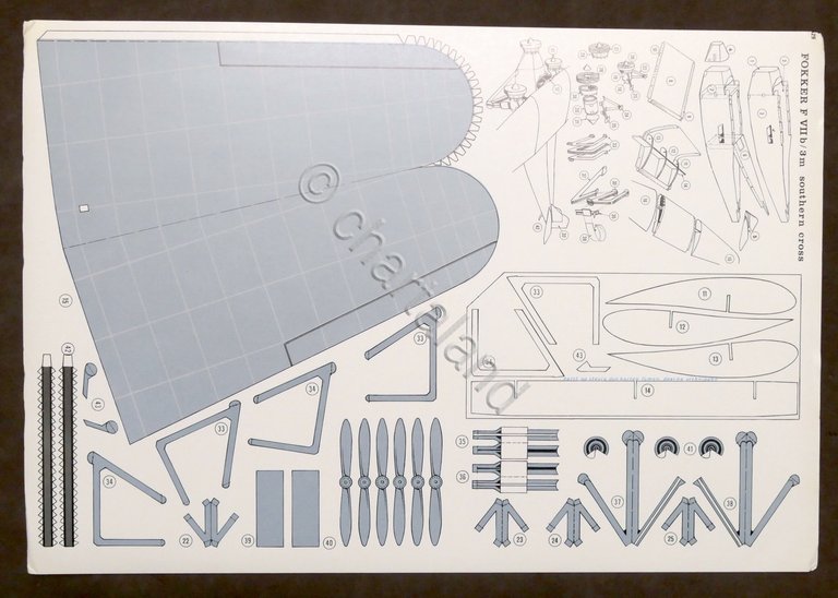Costruzioni carta da ritagliare Modellismo Aereo Fokker F VII b …