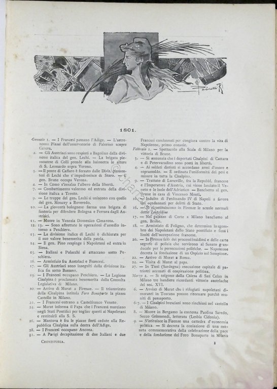 Cronistoria degli avvenimenti e delle scoperte - 1910 ca. Vallardi