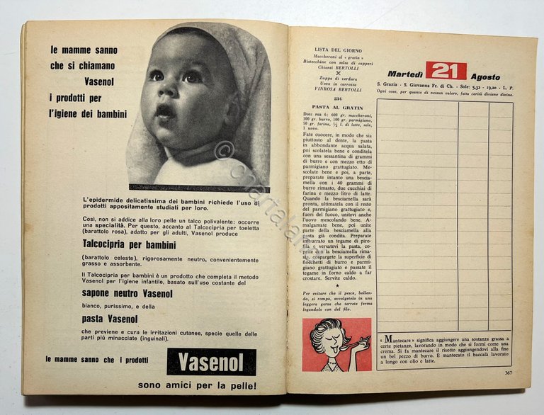 Cucina - Agenda Ricettario - Libro di Casa Domus 1956