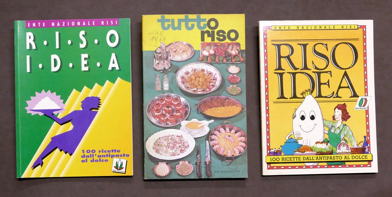 Cucina Ricettario - Lotto 3 libri ricette con il Riso