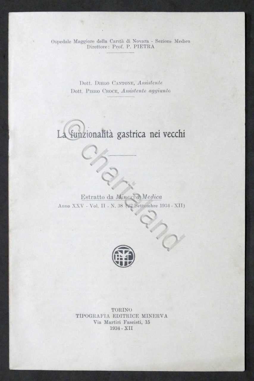 D. Cantone - La funzionalità gastrica nei vecchi - ed. …