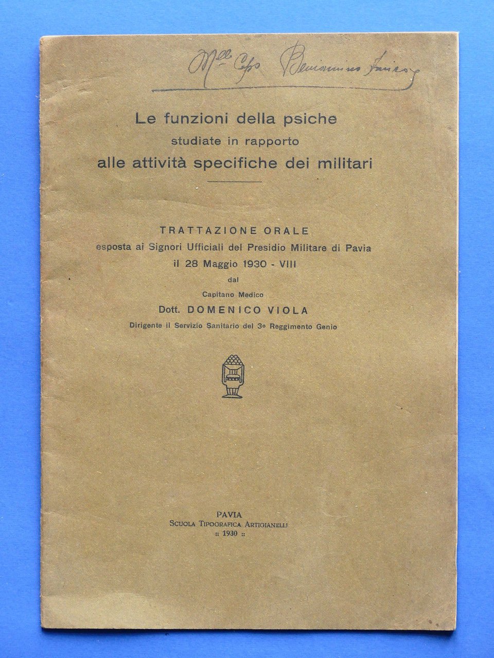 D. Viola - Le funzioni della psiche in rapporto alle … | Immagine principale