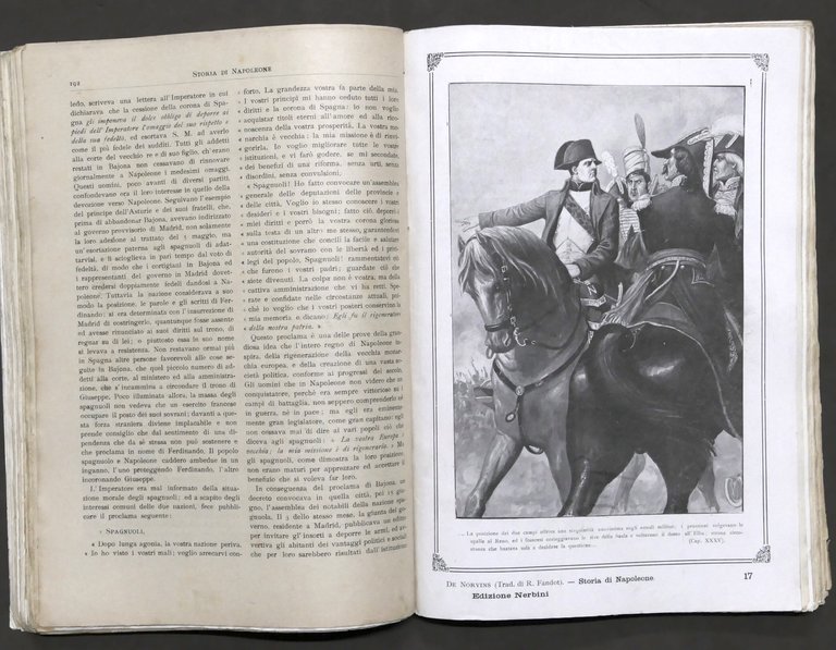 De Norvins - Storia di Napoleone - ed. 1913 Nerbini …