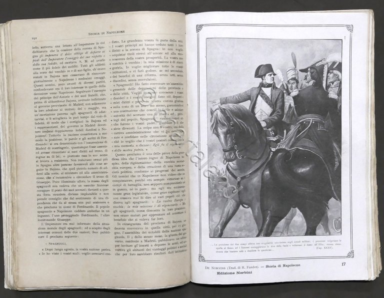 De Norvins - Storia di Napoleone - ed. 1913 Nerbini …