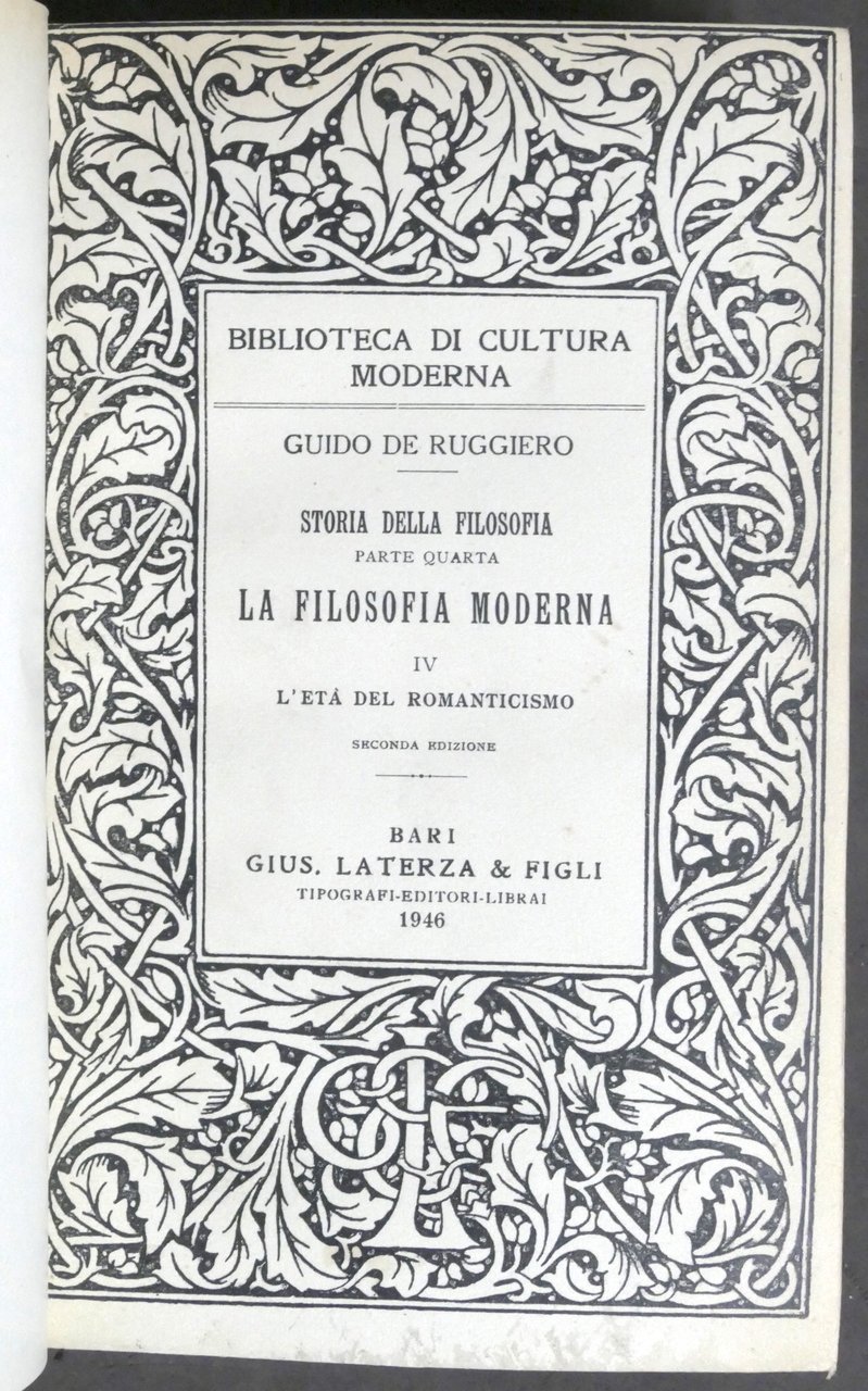 De Ruggiero - La filosofia moderna IV - L'età del …