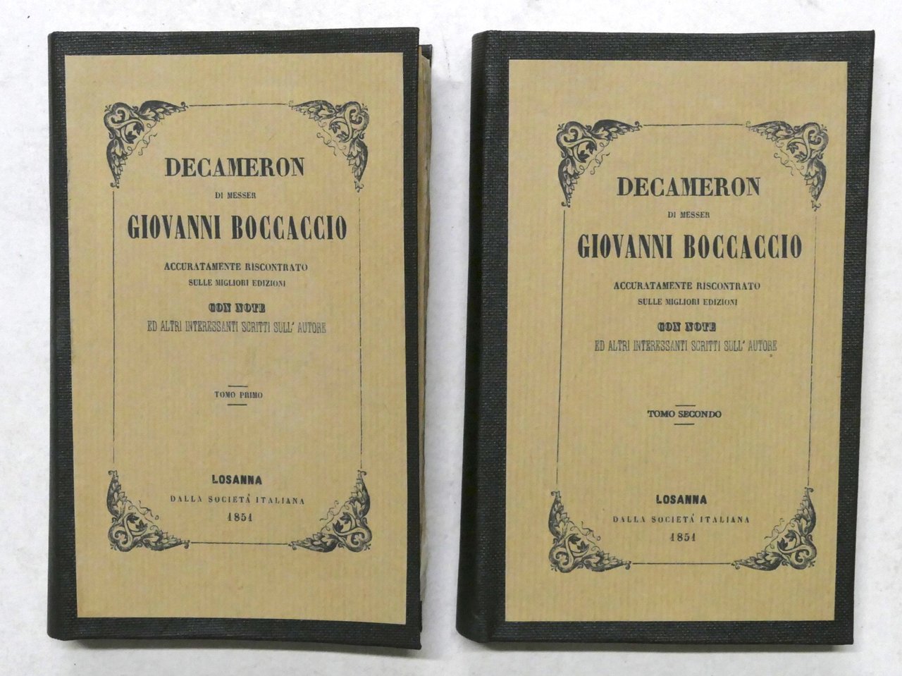 Decameron di messer Giovanni Boccaccio - Opera completa - 1851