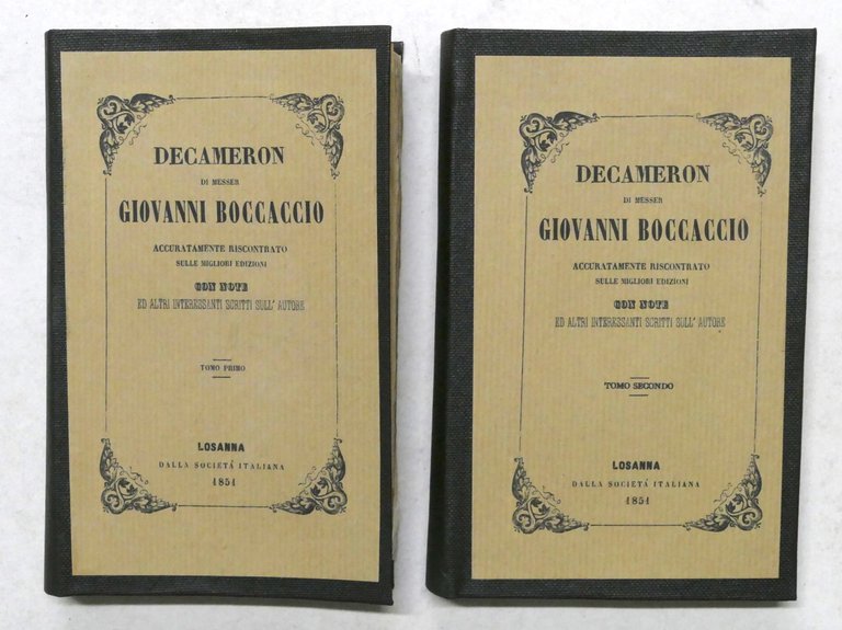 Decameron di messer Giovanni Boccaccio - Opera completa - 1851