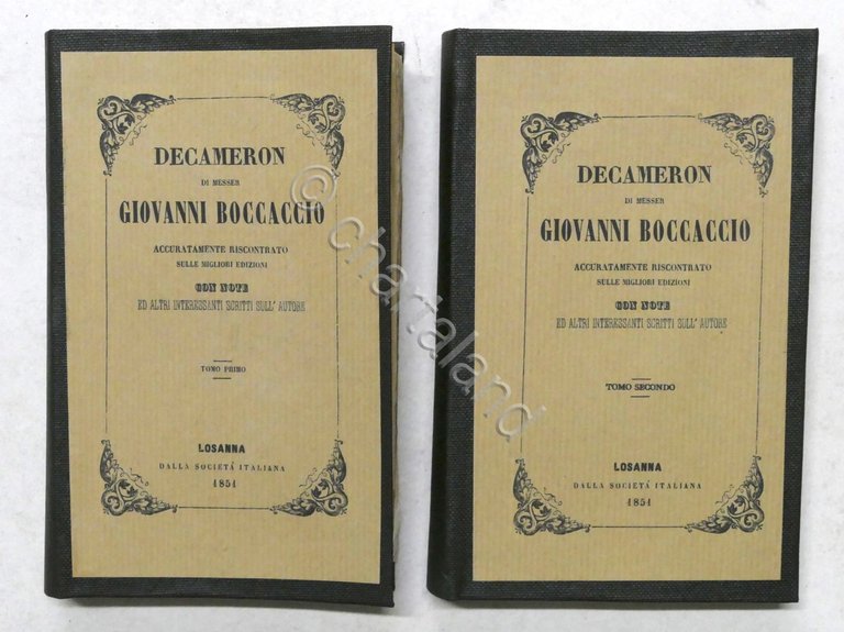 Decameron di messer Giovanni Boccaccio - Opera completa - 1851