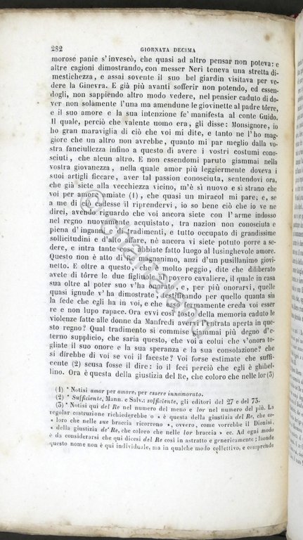Decameron di messer Giovanni Boccaccio - Opera completa - 1851