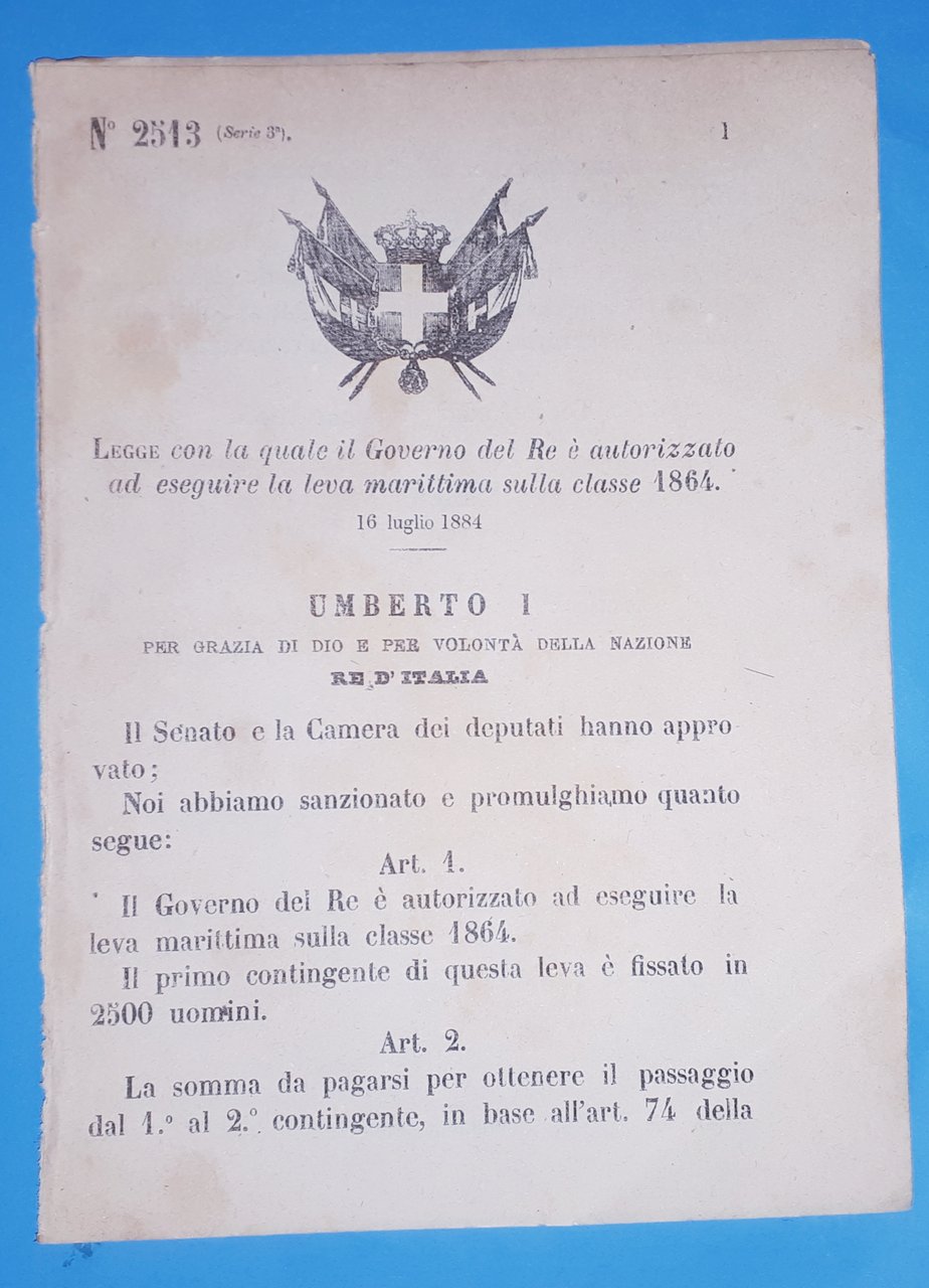 Decreto Regno Italia - Governo Re è autorizzato ad eseguire …