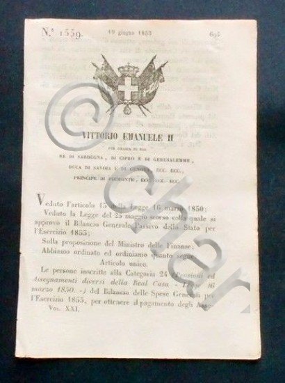 Decreto Vittorio Emanuele II - Persone inscritte alla Categoria 24 …