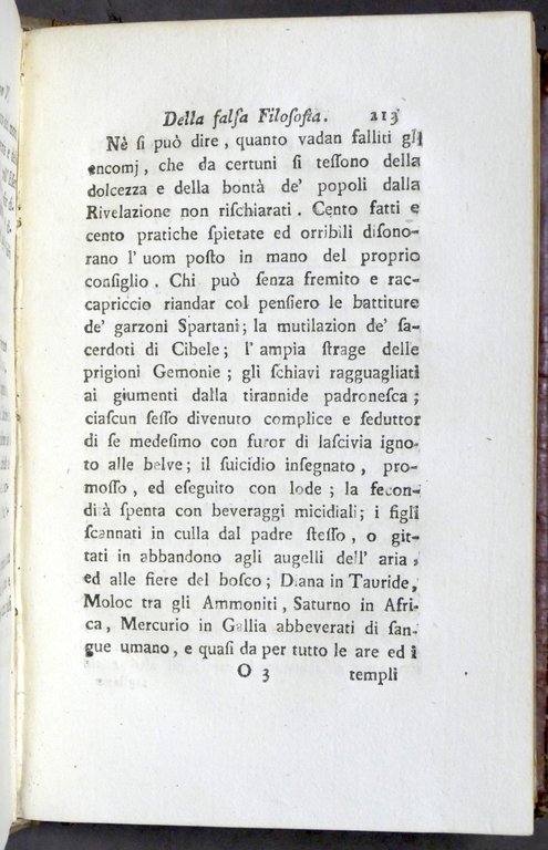 Della falsa filosofia alla sacra real maestà di Vittorio Amedeo …