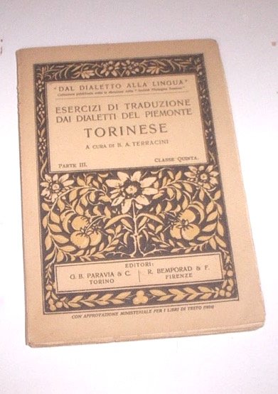 Dialetto - Terracini - Esercizi traduzione dialetti Piemonte Torino 1^ …