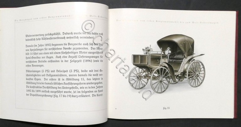 Die Benzwagen vom Ersten Benzinautomobil zum Weltrekordwagen - ed. 1913 …