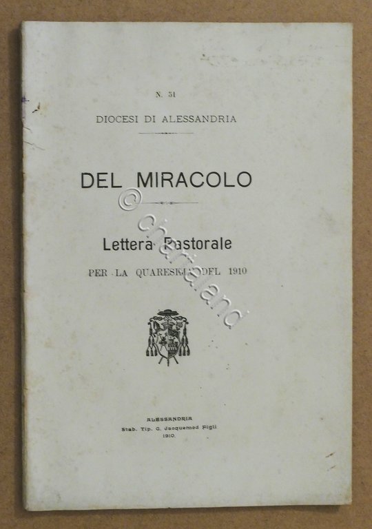 Diocesi di Alessandria - Del Miracolo - Lettera Pastorale per …