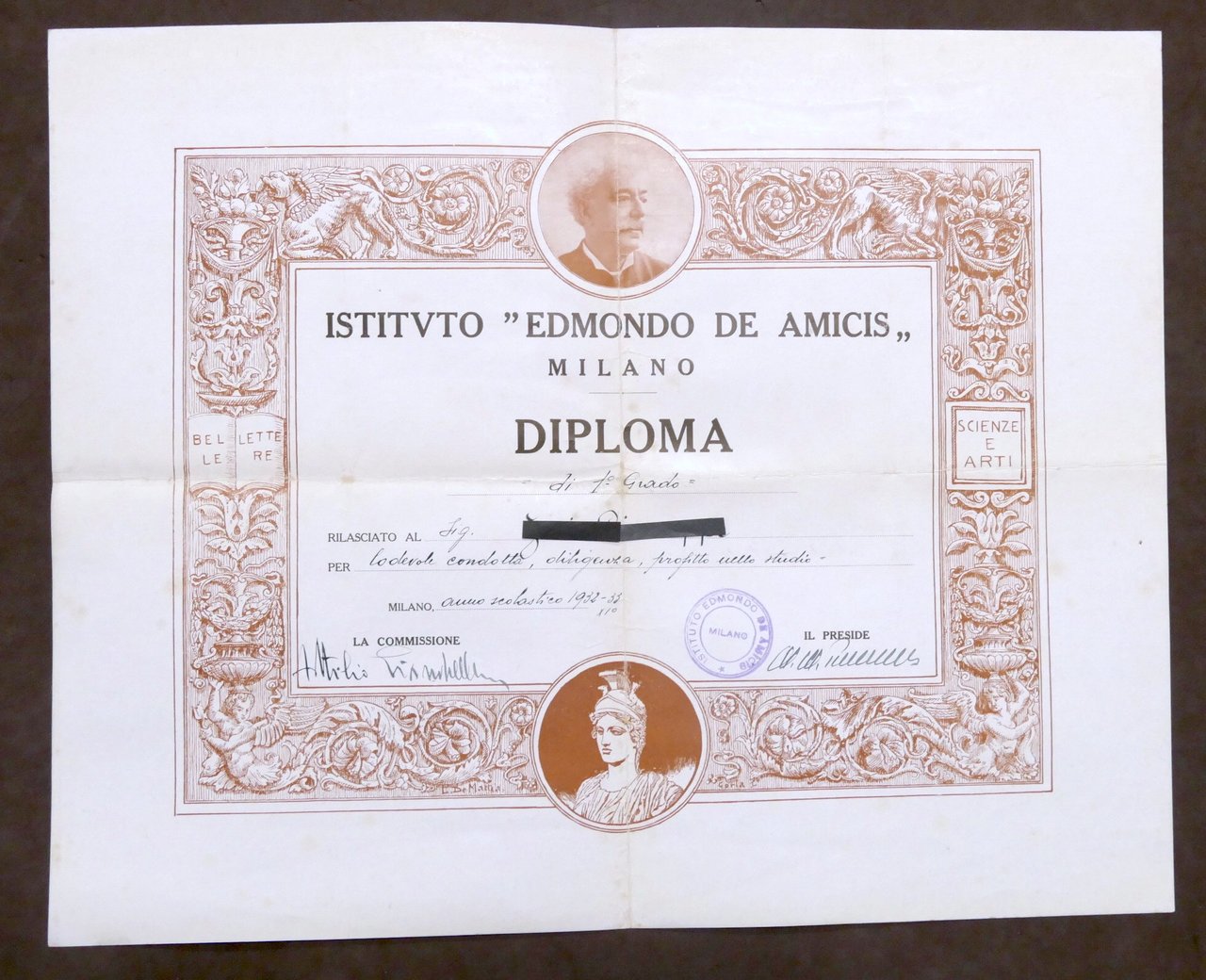 Diploma di I° Grado - Istituto Edmondo De Amicis - …